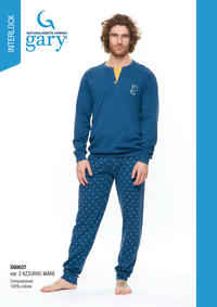 MEN'S PAJAMAS S/L S60037 Tellini S.r.l. Wholesale Clothing